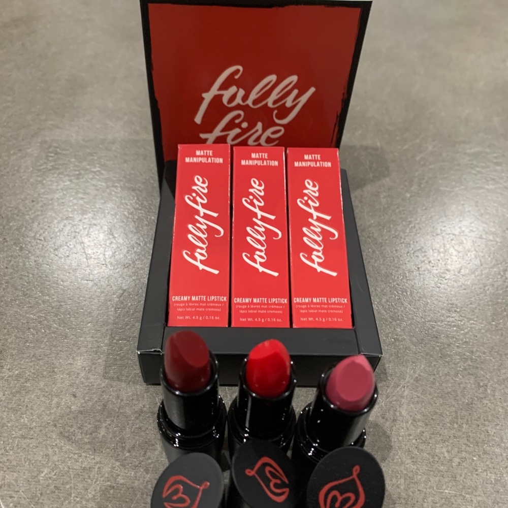 Folly Fire Expensive Habits Lipstick Trio